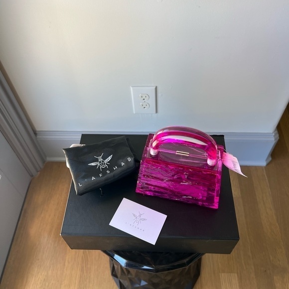 L'Afshar Eva Crushed Ice Top-Handle Bag - Picture 10 of 13